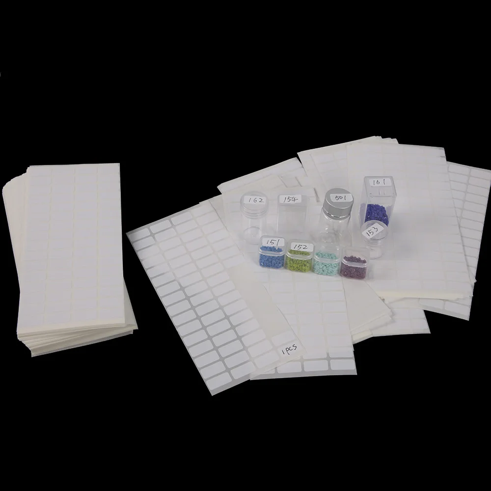 

640pcs/lot 10*20mm Blank White Sticker Labels Small Paper Adhesive Label Stickers Writable Note Sticker Tag Crafts