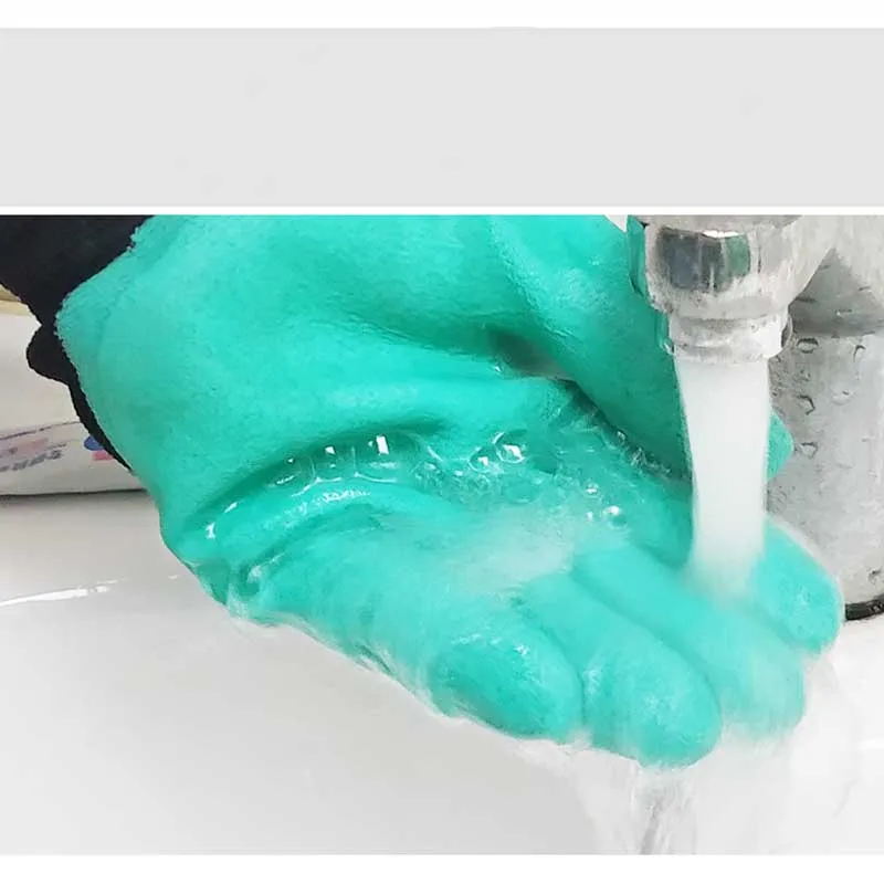 1 пара дышащих рабочих перчаток садовые перчатки резиновые с когтями легко