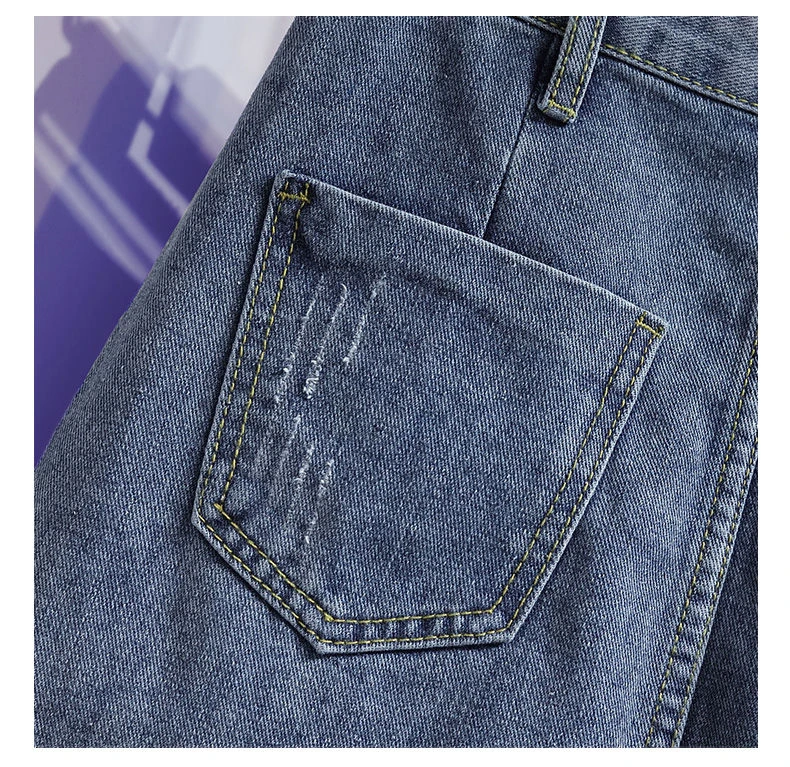 Женская летняя синяя однотонная повседневная юбка с высокой талией юбки