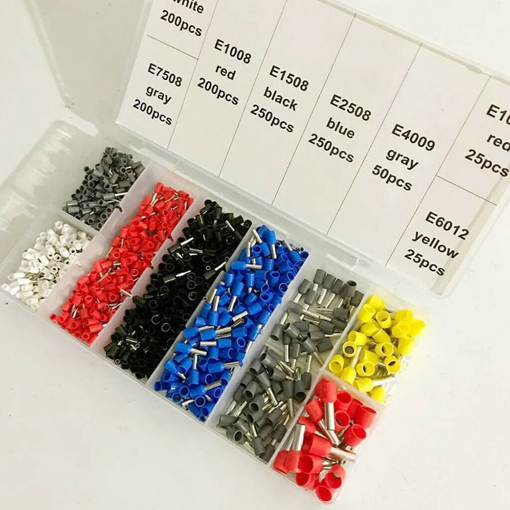 

Newly Ferrule Crimping Tool Self-Adjustable Ratchet Wire Crimping Plier with 1200pcs Connectors Terminal XSD88