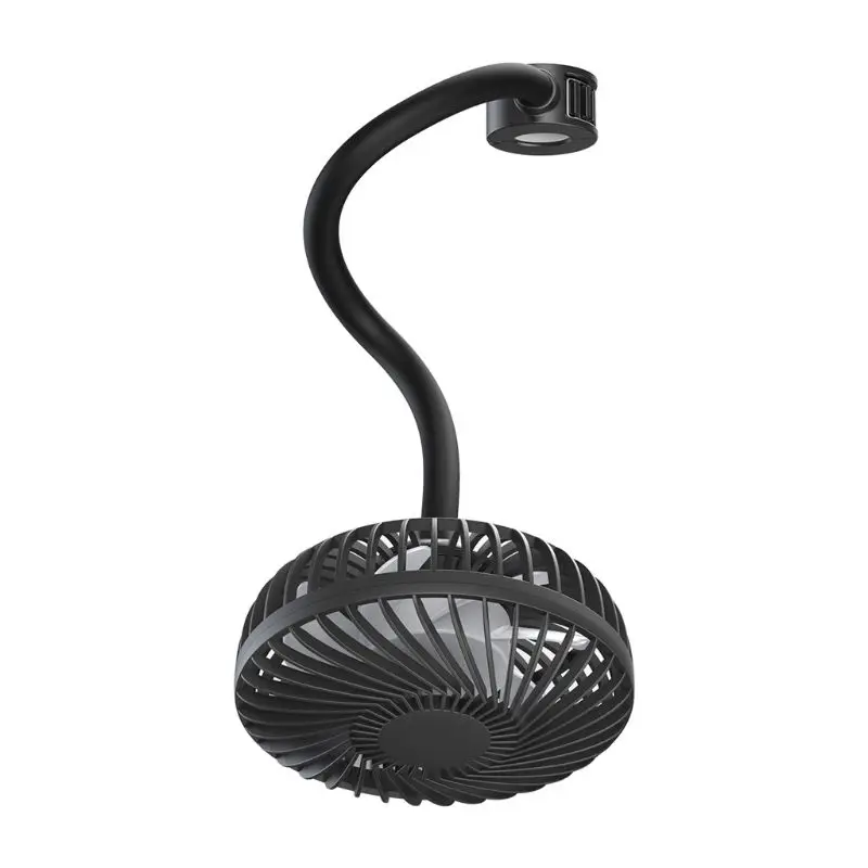 

Car Fan 360 Degree Rotating Air Vent Car Back Seat Headrest 3 Speed USB Mini Fan QX2B