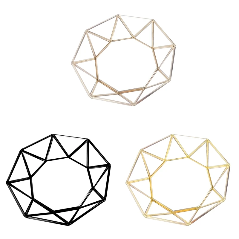 Античный поднос для ювелирных изделий Золотая латунная рамка стеклянный