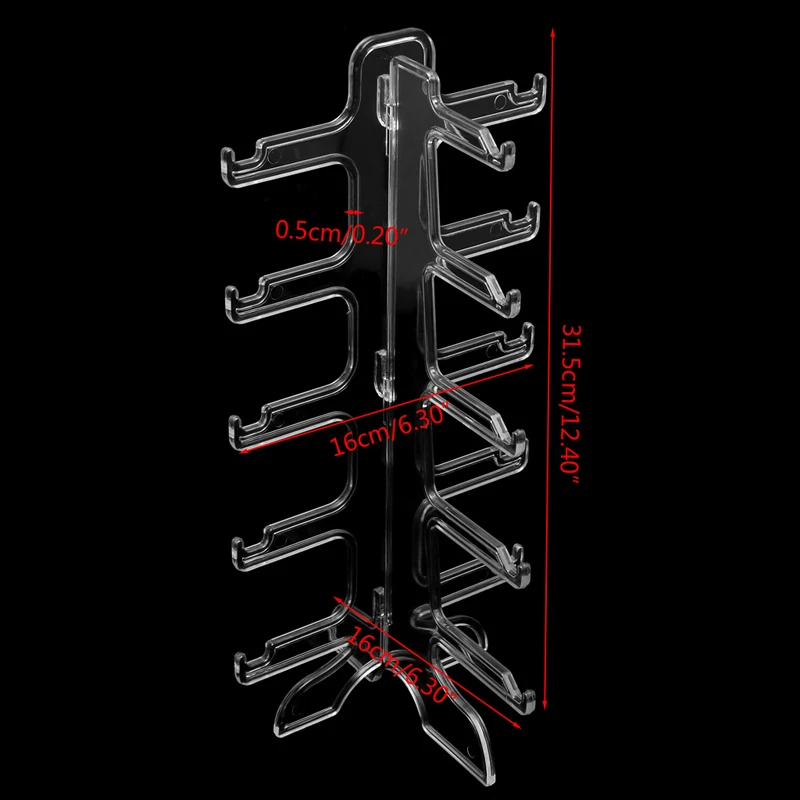 

5 Layers Glasses Eyeglasses Sunglasses Show Stand Holder Frame Display Rack E15E