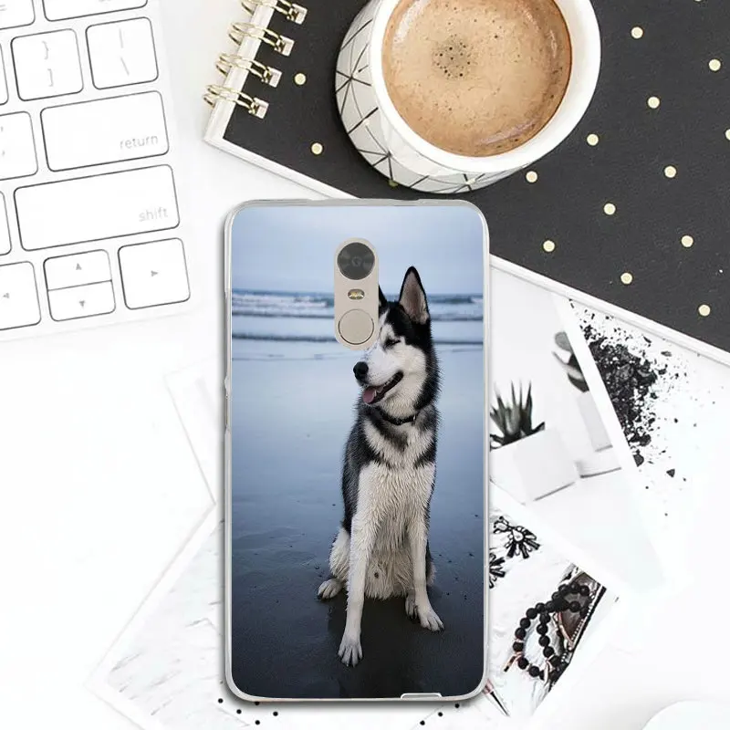 Silicone Soft Phone Cases for Xiaomi Mi Redmi Note 3S 4 4X 4A 5 5S 5A 6 8 A1 Pro Plus Max 3 Aladdin Siberian Husky Dog |