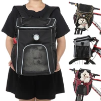 foldable pet dog backpack bicycle basket pouch bike bags pet carrier cycling front carrier bag safe travel bag pet supplies