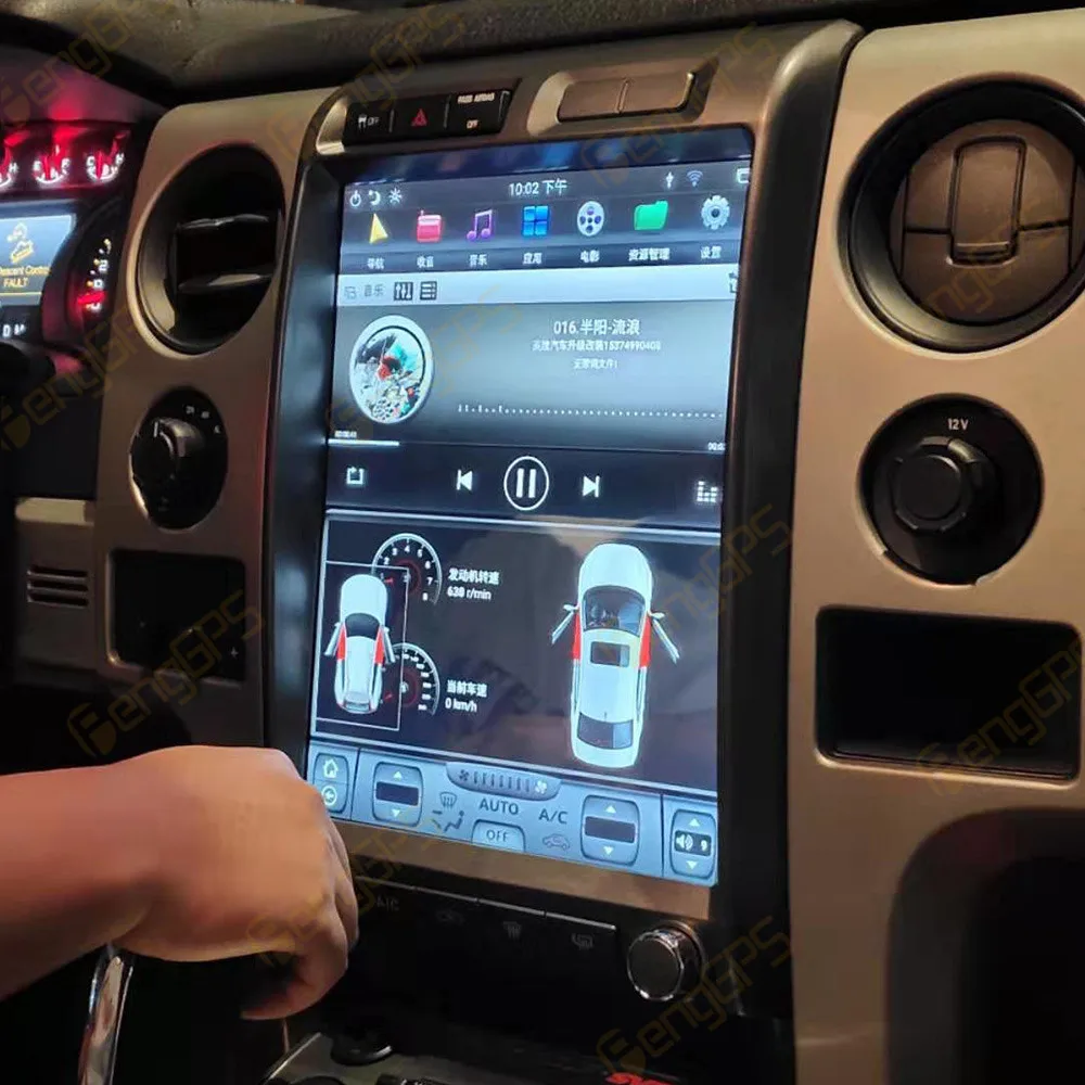 Вертикальный экран в стиле Tesla для Ford Raptor F150 8 1-2009 13 дюймов Android 2014 автомагнитола