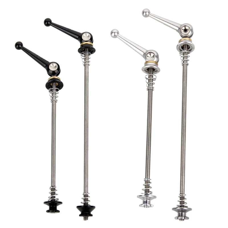

Bicycle Skewers 2Pair Ultralight Titanium Quick Release Bicycle Hub Skewers For MTB Road Bike,Black & Silver