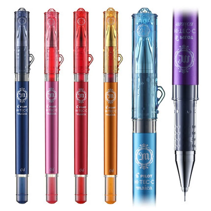PILOT MAICA ручка 0,4 мм HI-TEC-C красоты гелевая ручка LHM-15C4 Японии 6 штук