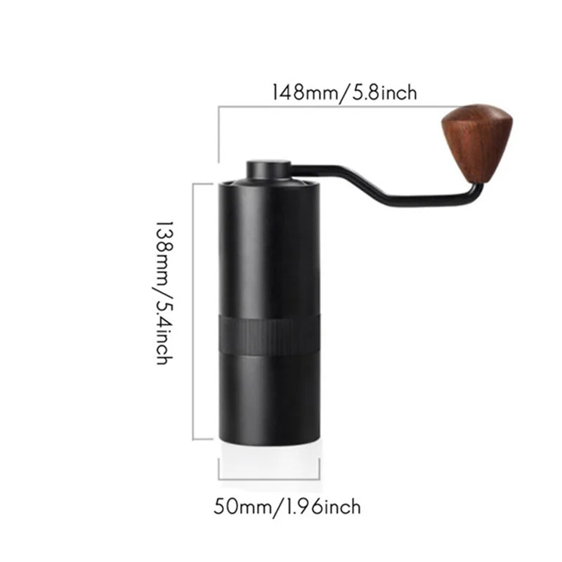 Online Macinacaffè Multifunzione Argento Mini Acciaio Inossidabile Manuale Manuale Macinacaffè Macinacaffè Macinacaffè Macinacaffè