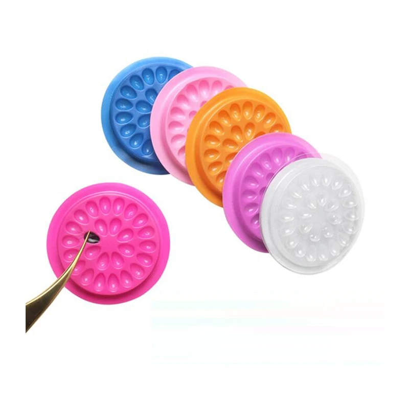 50 шт. держатель для клея ресниц поддон клеевая прокладка наращивания пластиковый