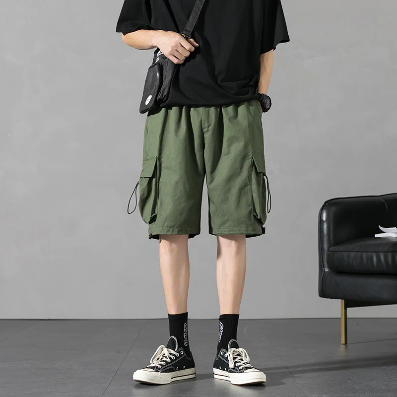 

2021 Summer New Men's Shorts Bermuda Workwear Straight Work Pocket Shorts Casual Printed Shorts High Quality Plus Size Shorts