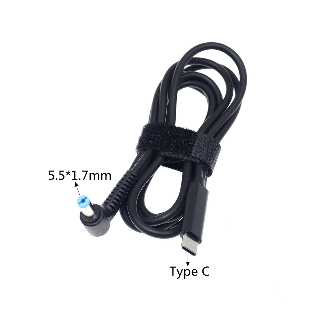 DC 5 5x1 7 мм штекер питания Разъем конвертер кабель 19 в USB Type-C PD зарядный для Acer Aspire