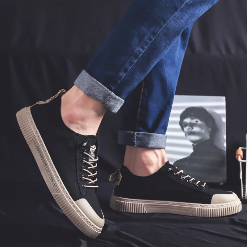 

Men's Canvas Casual Shoes, Non-slip Sole, Soft and Breathable Sports Shoes, Fashionable All-match 2021 Trend Casual Sports Shoes