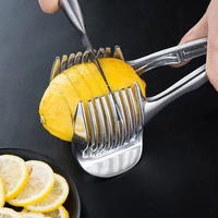 aluminum alloy lemon slicer clip cutter tomato onion crusher holder tongs vegetables fruit tool for cutting kitchen accessories