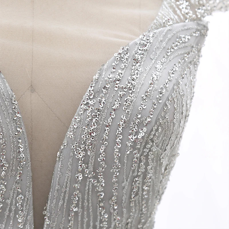 

Kisswhite Bridal Stock Clearance Instock Small Size Gray Prom Evening Gown 210305-04