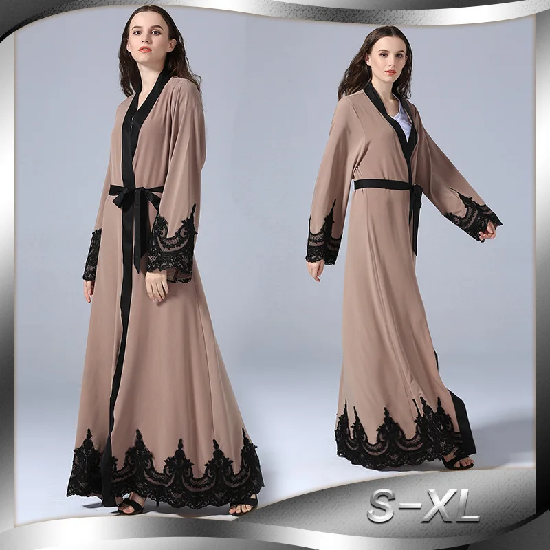 Женский модный халат с вышивкой Повседневный Кардиган в турецком стиле