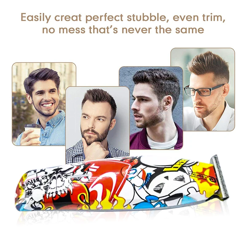 

Professional Hair Clipper Trimmer Electric Hair Cutting Machine USB Rechargeable Cordless Hair Shaving Barber Clippers