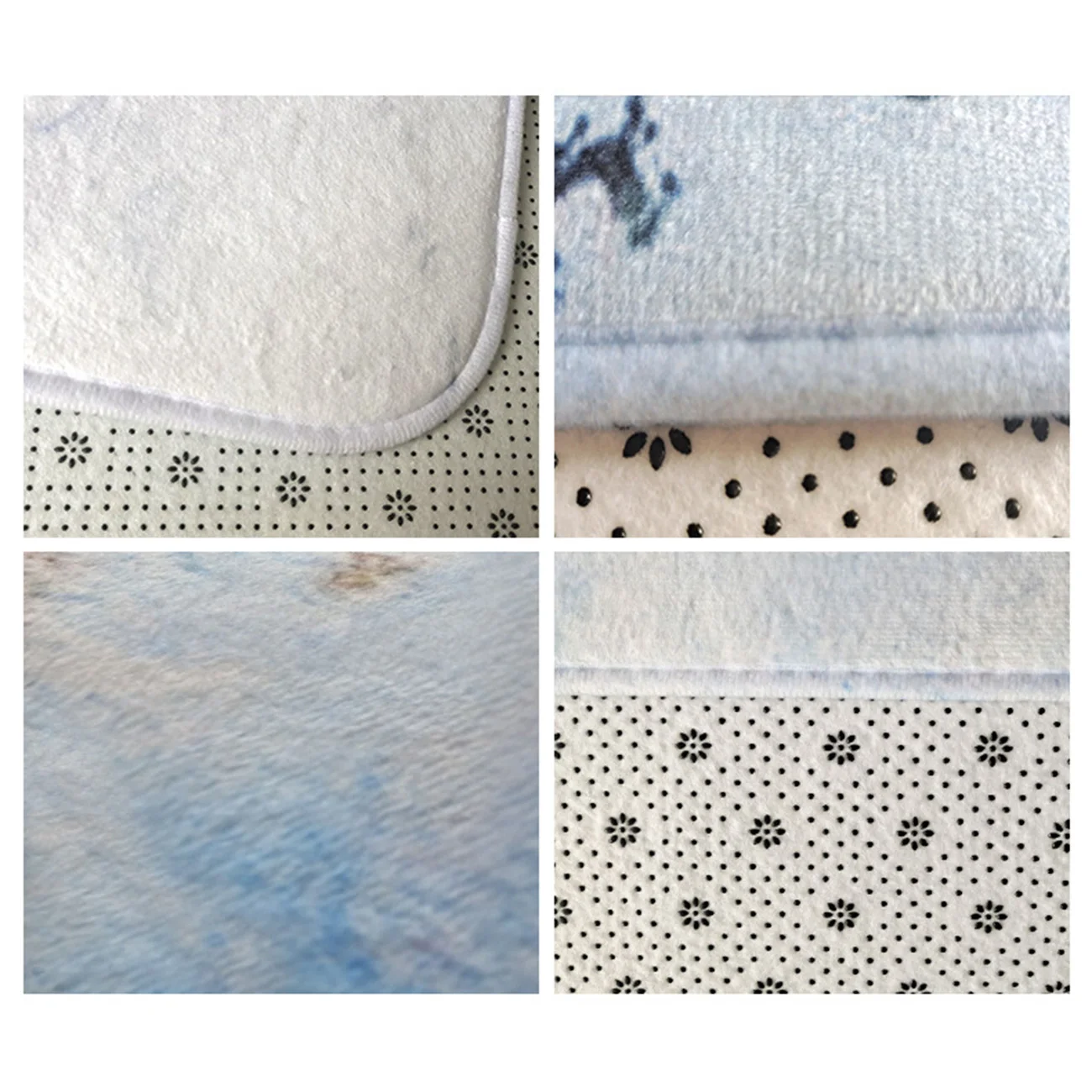 

4pcs/Set Marble Pattern Shower Curtain Rugs Toilet Lid Cover Bath Mat Geometric Printed Curtains No-Slip Bathroom Decor Navidad