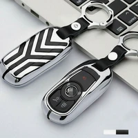 1pcs new cow leather zinc alloy key case shell cover for buick gl8 remote control buckle