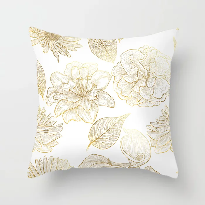 

Yellow Flowers Tropical Plant Leaf 43*43cm Cushion Cover Polyester Throw Decorative Pillowcase Home Sofa Chair PillowCover 40816