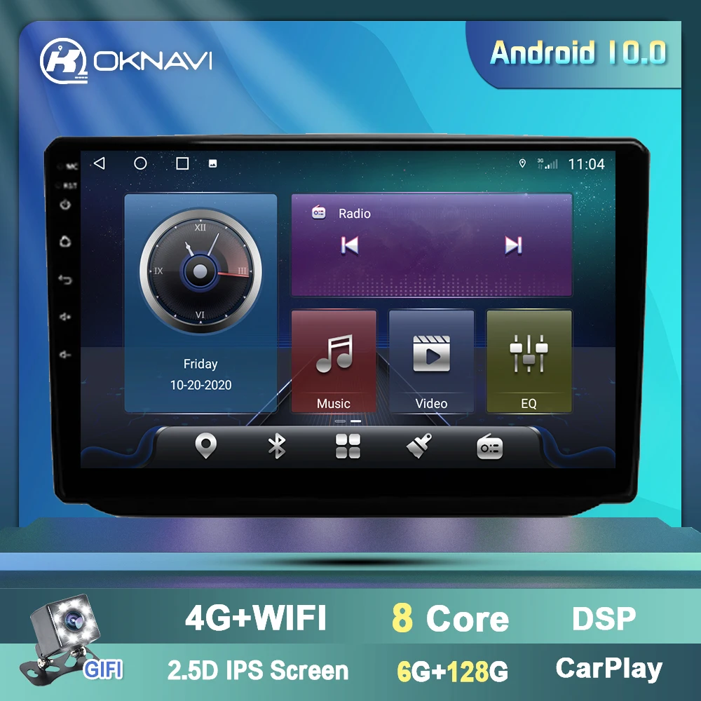 Автомобильный GPS-навигатор 10 дюймов Android 9 0 для Skoda Fabia 2 2007-2014 мультимедийный плеер