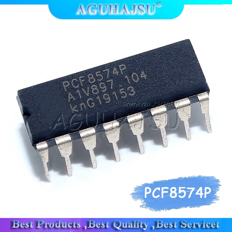 10 шт./лот PCF8574P DIP16 PCF8574 DIP I/O расширитель 8 бит|Интегральные схемы| |