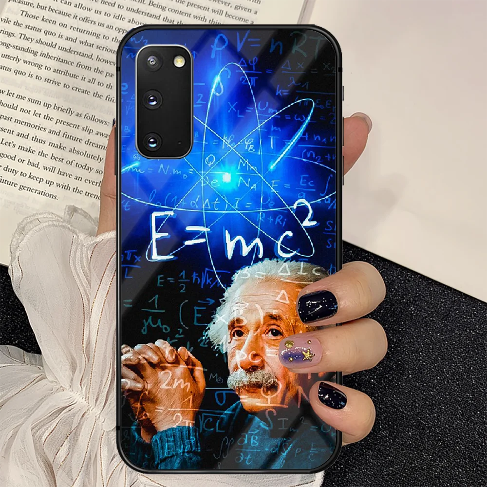 

Famous Scientist Physicist Phone Tempered Glass Case Cover for Samsung Galaxy A M 12 20 21 30 31 40 50 51 52 70 71 72 E S Cover
