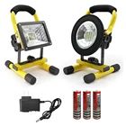 3 режима, 24 светодиода, прожектор, светодиодный светильник, внешний портативный Точечный светильник, водонепроницаемый, 3  18650 батареи, перезаряжаемая лампа