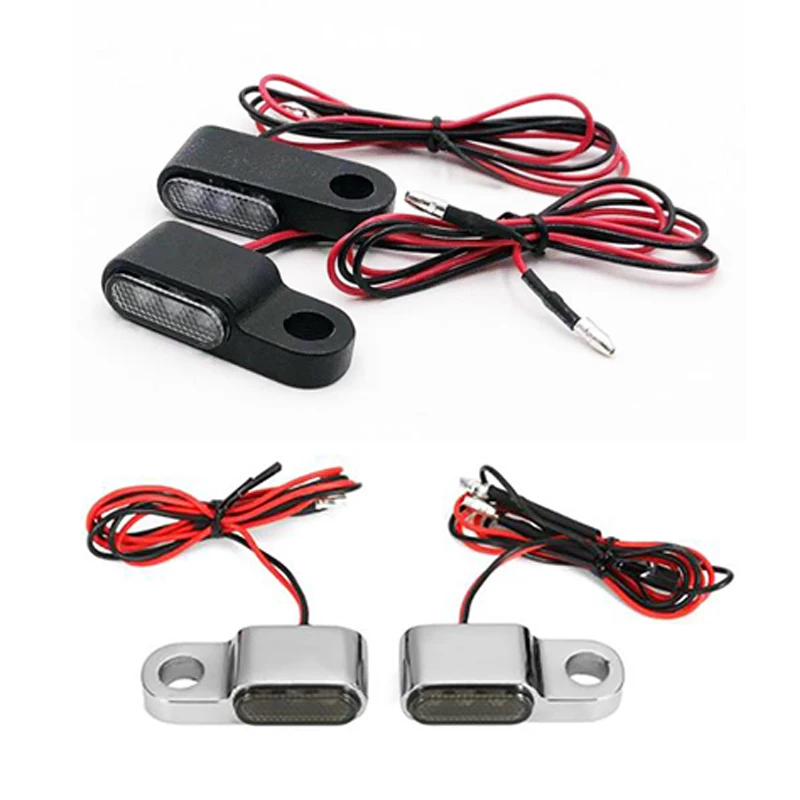 

2PCS 12V Motorcycle Indicators LED Turn Signal Light Handlebar Amber Signal Lamp Blinker,Brake Clutch Lever Mount