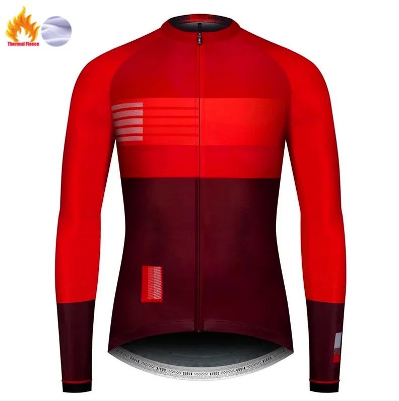 Gobiking зимняя велосипедная одежда с длинным рукавом Джерси NW Мужская Pro Team теплая куртка комплект MTB Одежда термофлис Ropa Ciclismo - Цвет: Winter Jersey