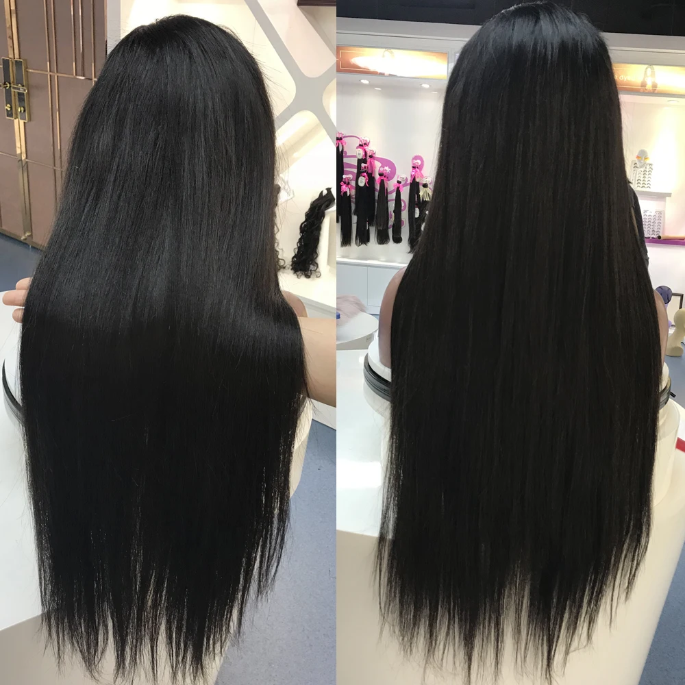 BD волос 13X6 прически Silky Straight, Синтетические волосы на кружеве парики из натуральных волос бразильский Волосы remy кружевной парик для черных Для женщин с детскими волосами Короткие парик, короткая стрижка