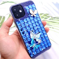 3d bling crystal clear diamond butterfly luxury samsung galaxy a51 phone case for samsung a 51 71 52 70 32 50 4g back cover capa