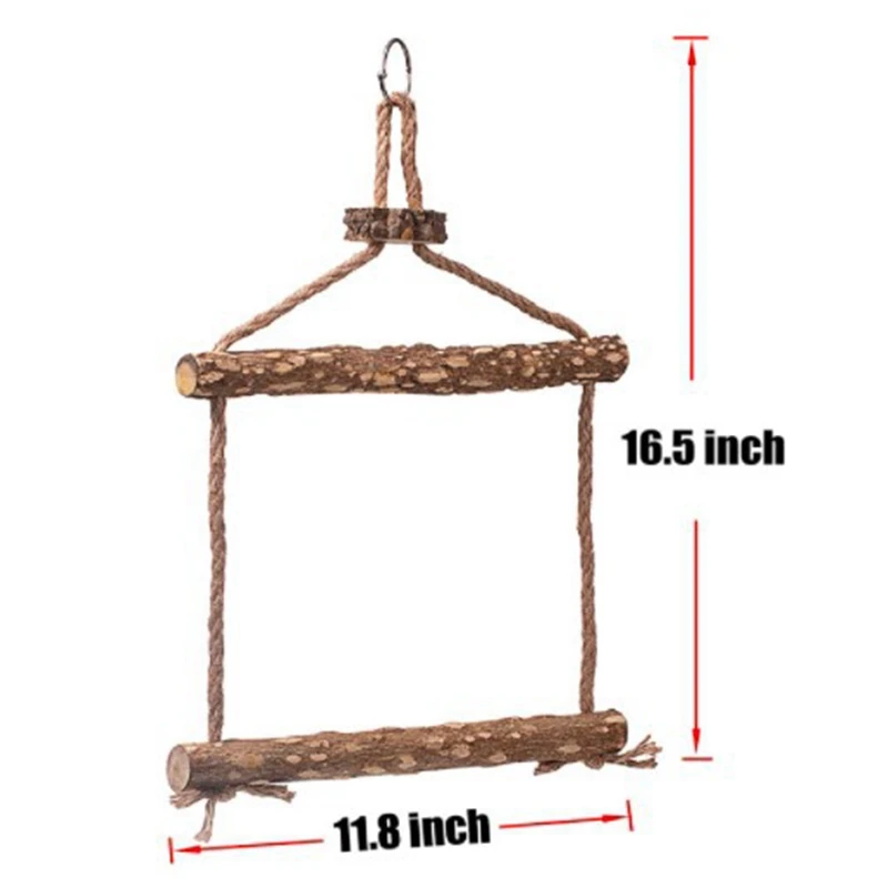 

Parrot Toys for Bird Building Blocks Cage Accessories Love Swing Decoration Perch Budgie Parakeet