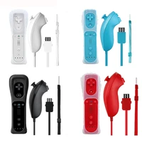 2 in 1 wireless gamepad for nintendo wii remote controle with motion plusnunchuck controller joystick for nintendo wii console