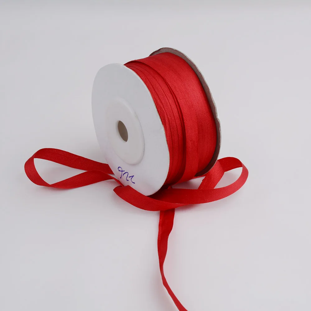 226 малиновая 100% настоящая шелковая лента для вышивки ручной работы двухсторонняя