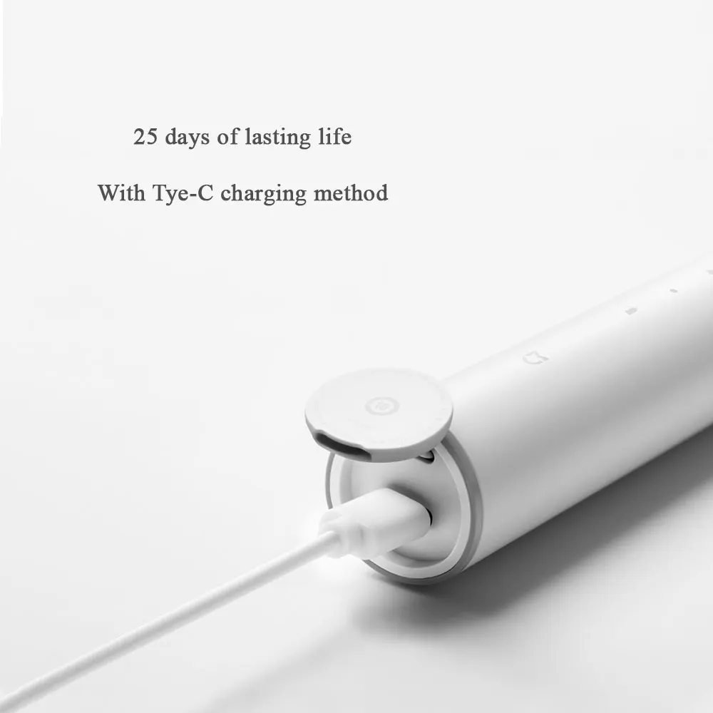 Xiaomi Mijia sonic электрическая зубная щетка T300 ультра звуковая Водонепроницаемая USB Беспроводная зарядка Глубокая чистка перезаряжаемая звуковая зубная щетка