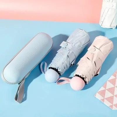 В наличии Xiaomi Youpin Капсула Мини зонт от солнца солнцезащитный ультра светильник