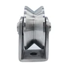 Скользящее колесо с V-образным пазом из нержавеющей стали для распашныхраздвижных ворот диаметром 48 см, 2 дюйма