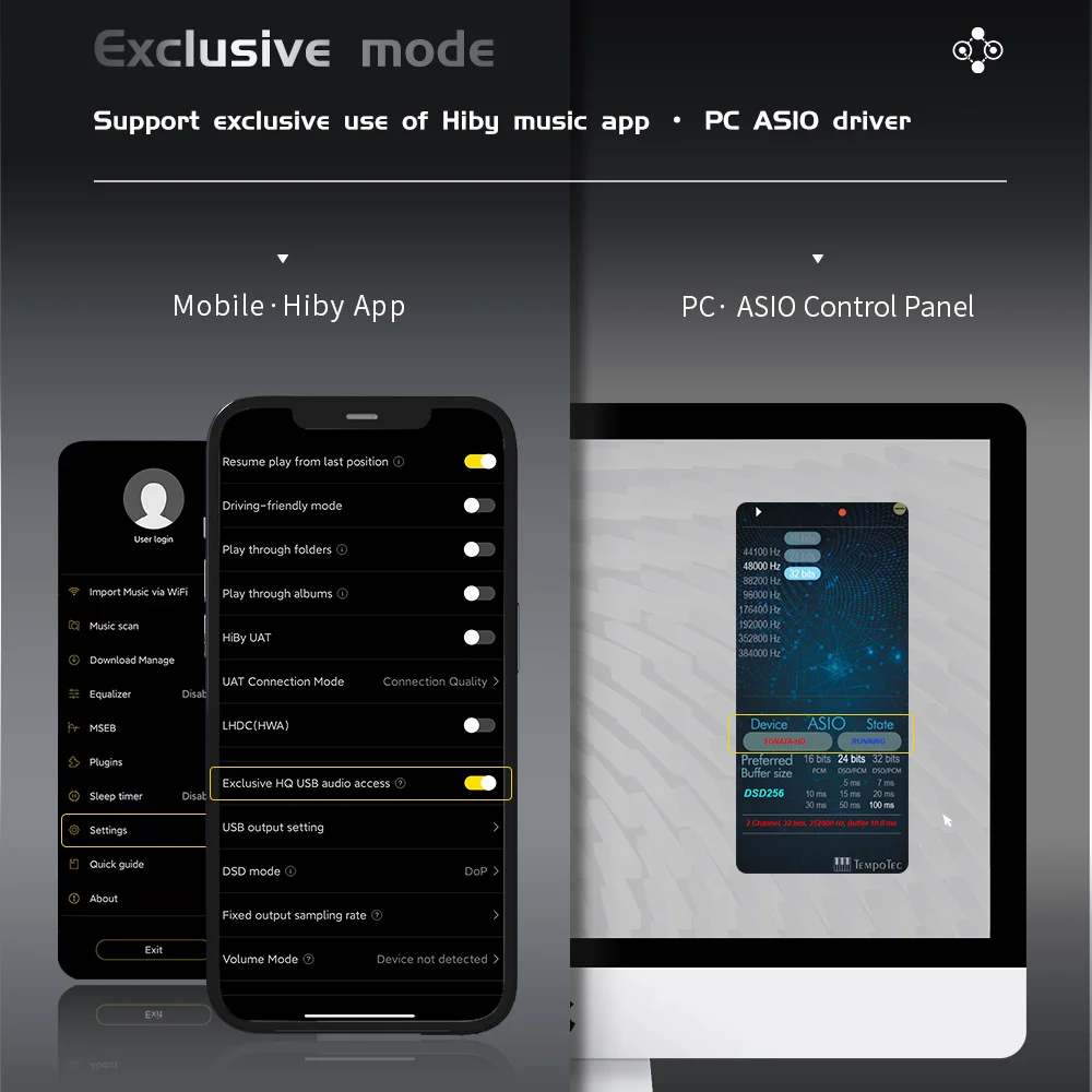 TempoTec Sonata HD V MQA TIDAL Headphone Amplifier 2* ES9219 USB Dongle Type C To 3.5MM DAC& DSD256 For Android&iOS&MacOS&WIN