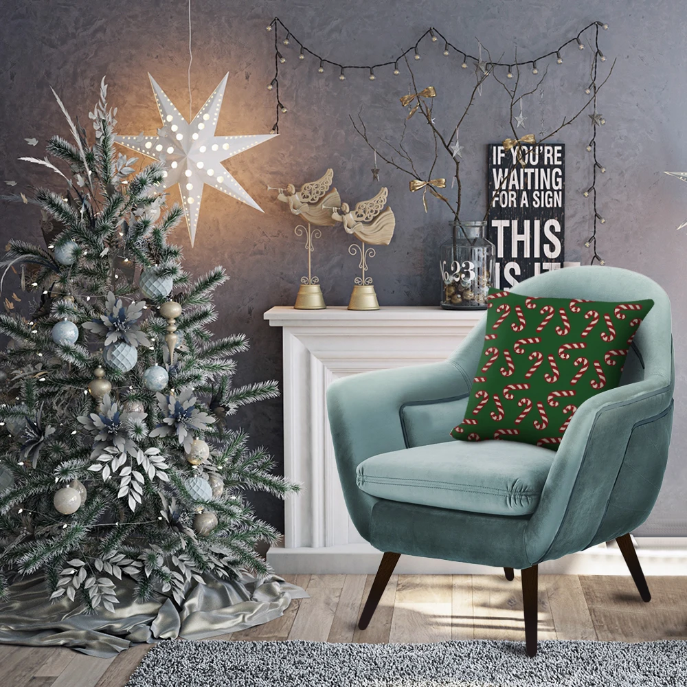 SearchI рождественские домашние Чехлы для подушек с мультяшным рисунком