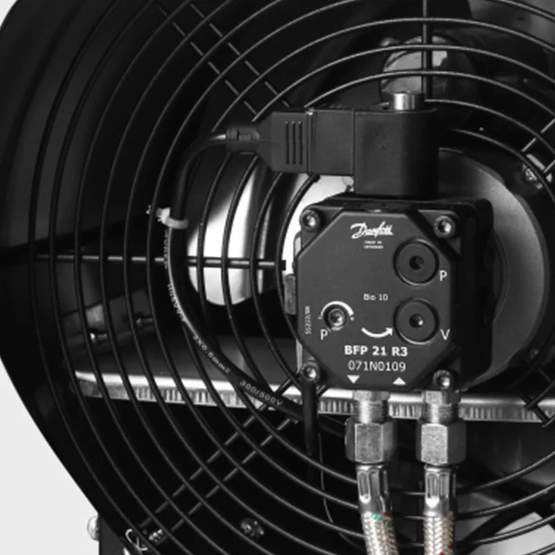 Промышленный топливный отопительный вентилятор 30 кВт с дымовой камерой