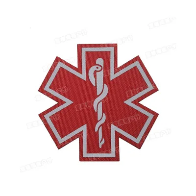 34 ИК Красный Крест фельдшер emt EMS армейский боевой медик патчи первой помощи Светоотражающие тактические медицинские аппликация со знаком значок - Цвет: 34