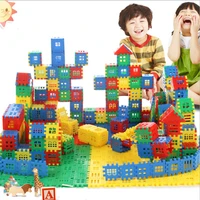 50100pcs baby developing house building blocks construction toys for kids educational city diy brick interconnecting block