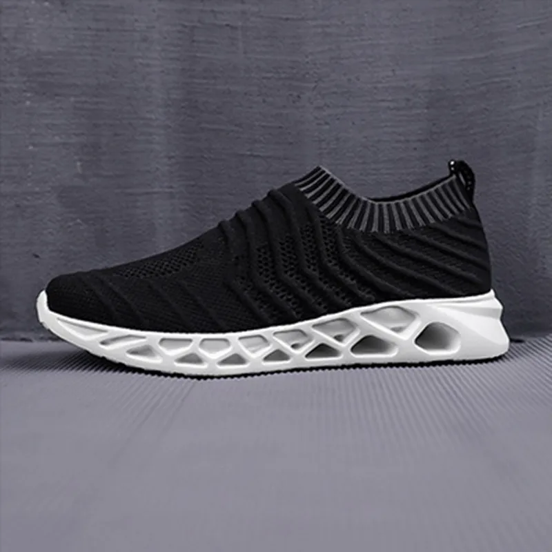 Мужские кроссовки размера плюс 48 дышащая повседневная обувь без шнуровки