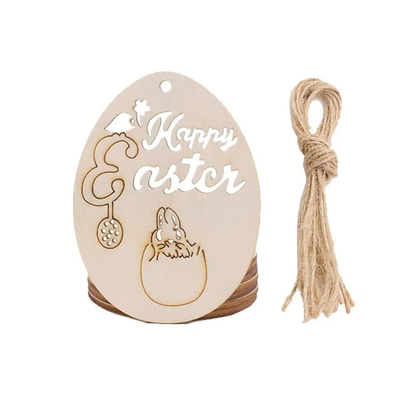 

Creative Easter Wooden Pendant Personalized DIY Simple Crafts Ornament for Home Living Room Hotel can CSV