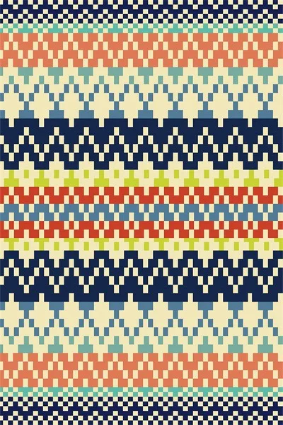 Богемный бархатный напольный коврик в полоску этническом стиле красного синего