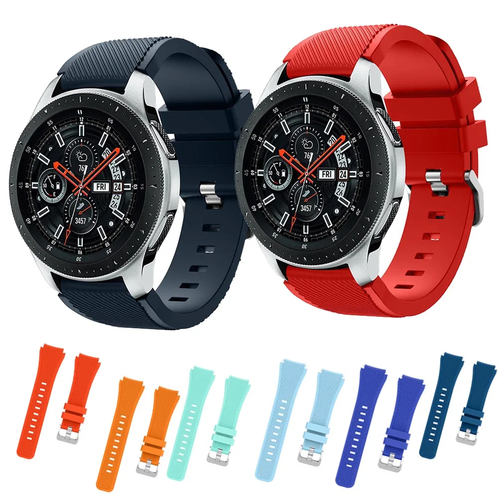 

Силиконовый ремешок 22 мм для Samsung Galaxy Watch 46 мм/Gear S3 Frontier / Huawei Watch GT GT2 46 мм/Huami Amazfit GTR 47 мм, ремешок