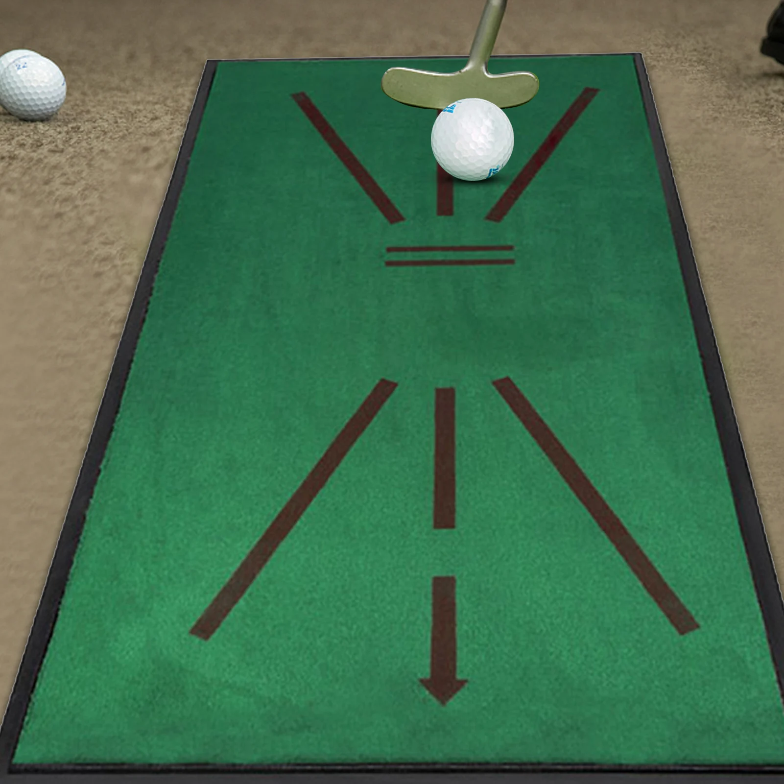 

Golf Training Mat for Swing Detection Batting In Door Golf Game Golf Practice Training Aid Cushion Home Office Outdoor Mat Pad #