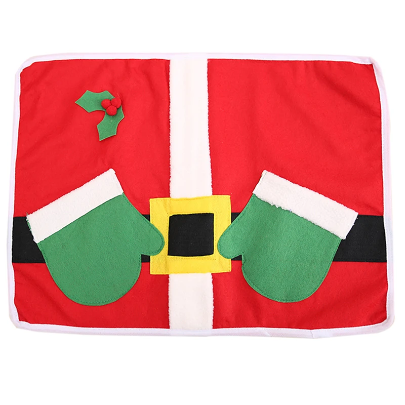 Merry Christmas Dinner Mat Red Meal Pad Placemats For Home Party Dining Table 45x34cm | Дом и сад