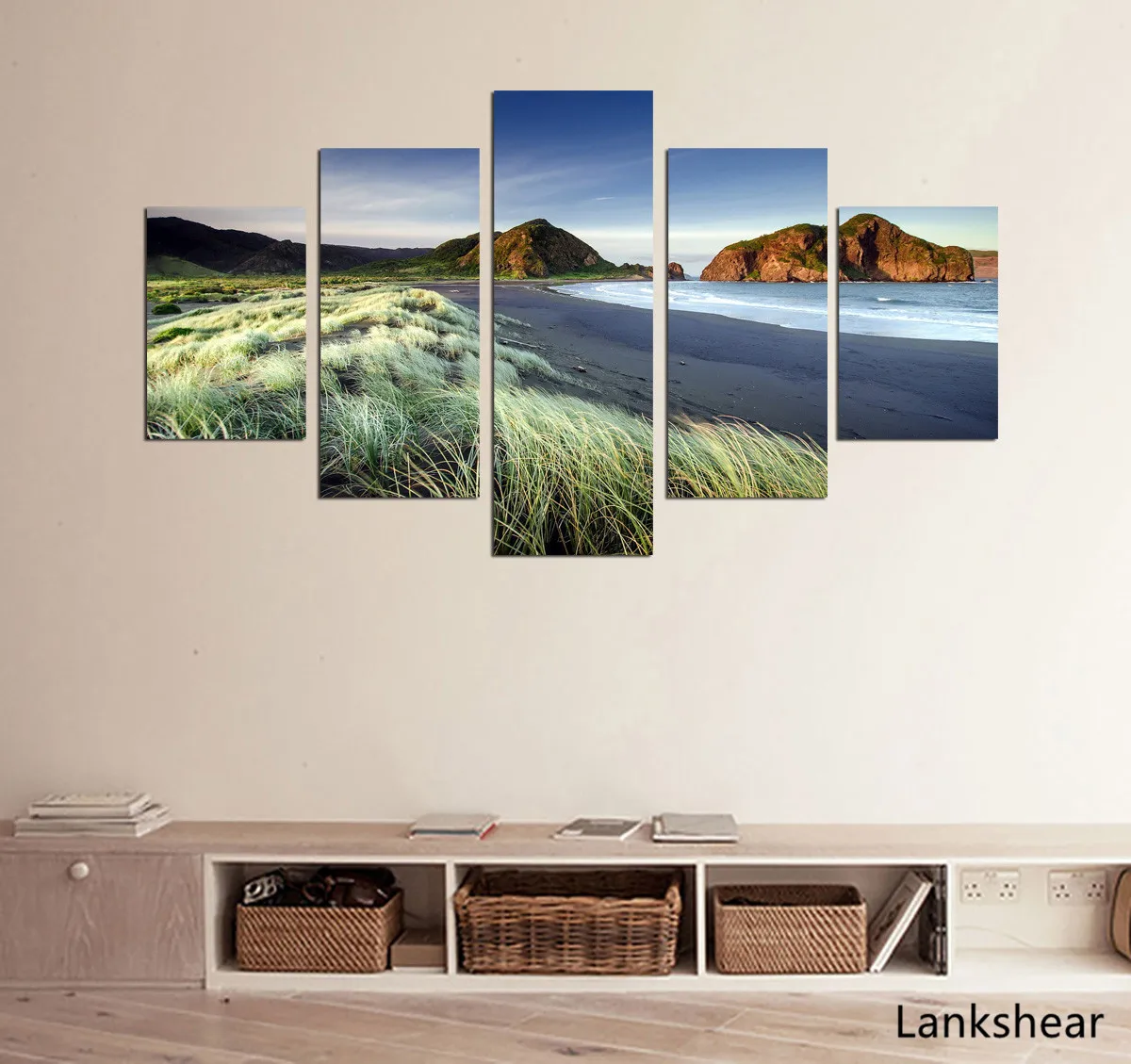 

Wall Art Canvas Beautiful 5 Pieces Beach Paintings For Bedroom Home Decor Picture Canvas Painting Calligraphy For Living Room